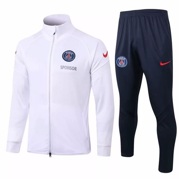 Trainingsanzug Paris Saint Germain 2020-21 Weiß Schwarz